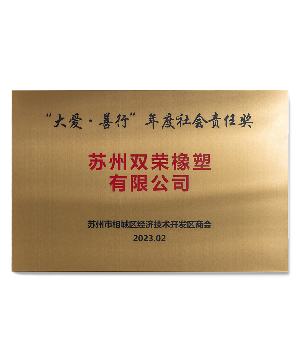 “大愛·善行”年度社會責(zé)任獎
